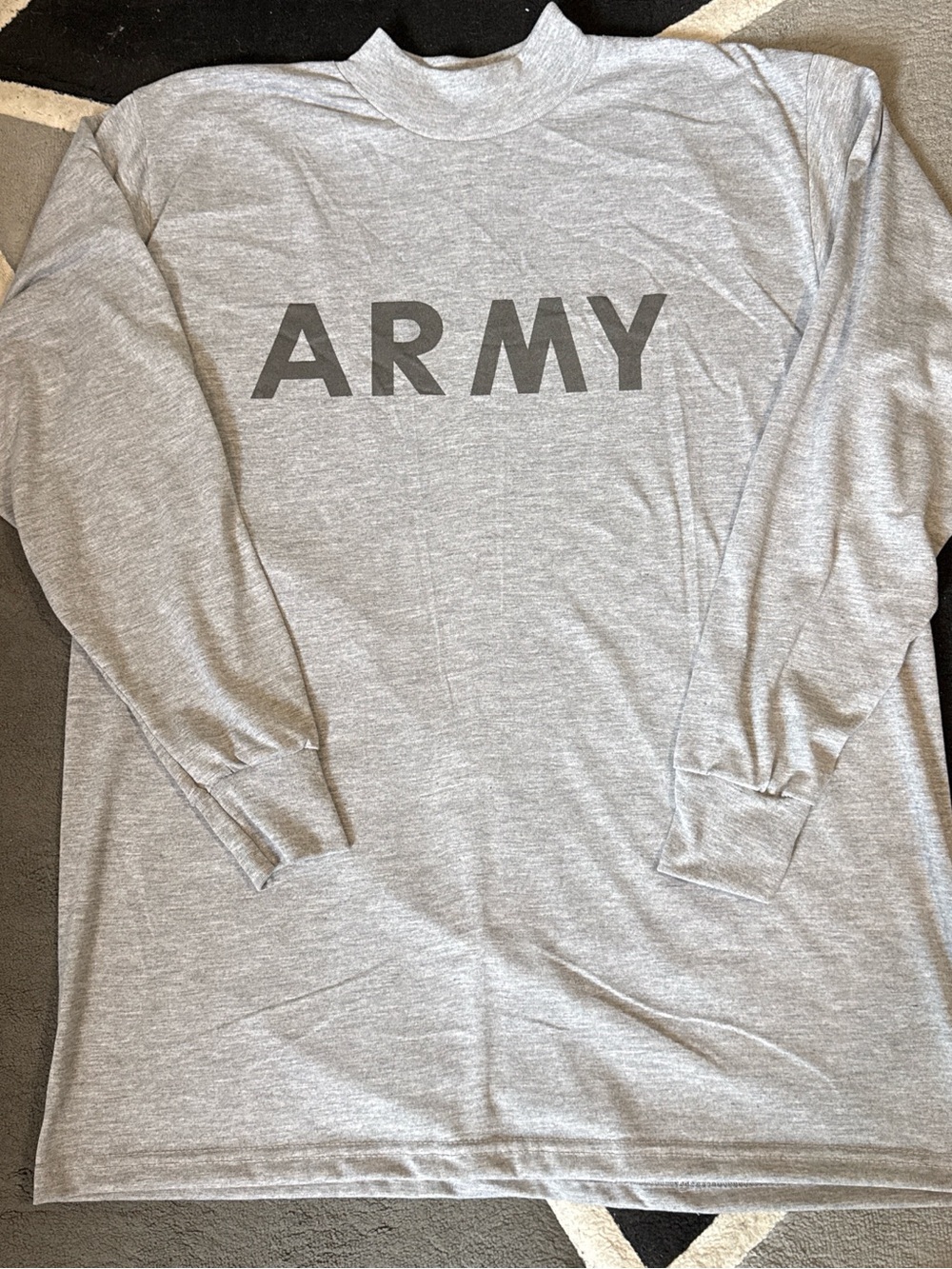 U.S. Army PT mock neck long sleeve